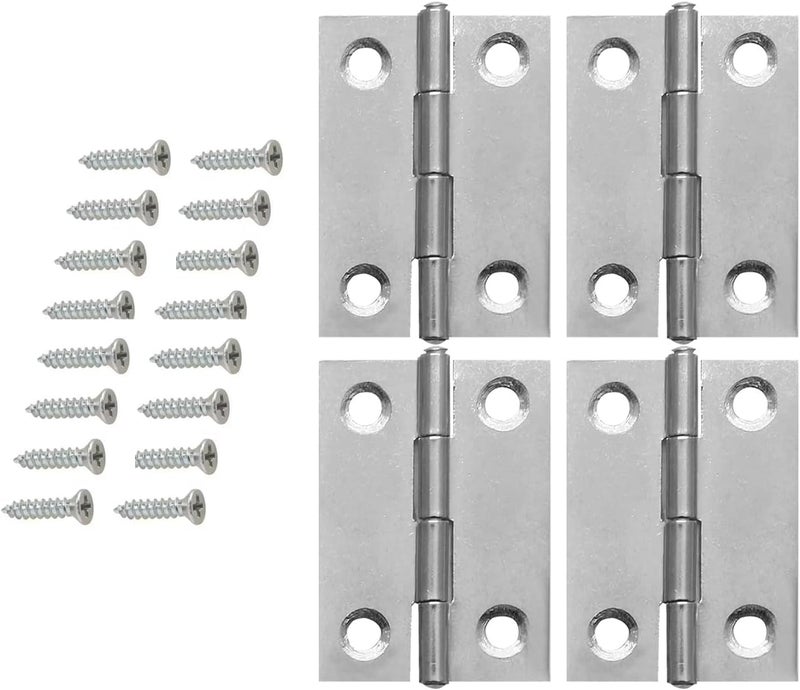 درافل مفصلات أبواب دورافيل قابلة للطي للخزائن والنوافذ والأبواب مع براغي (4، 2 بوصة) - Image 1